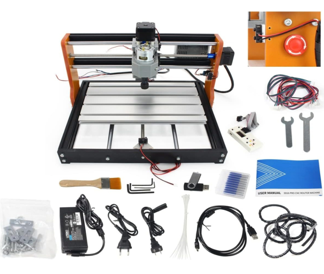 3018 Pro CNC with XYZ Limit Switches and E-Stop